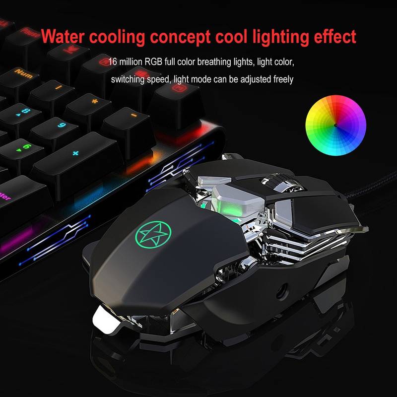 J600 RGB Gaming Wired Mouse