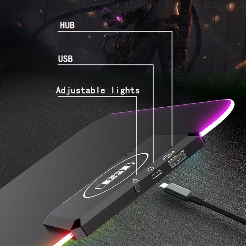 wireless charging mouse pad